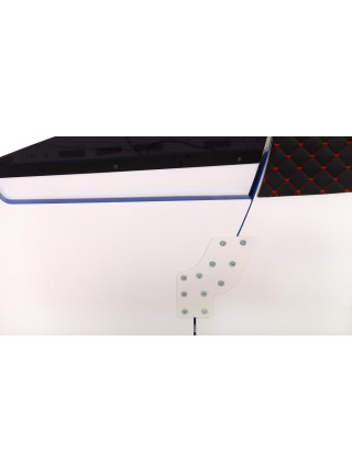 Ліжко машина синя з підсвічуванням Порше-911